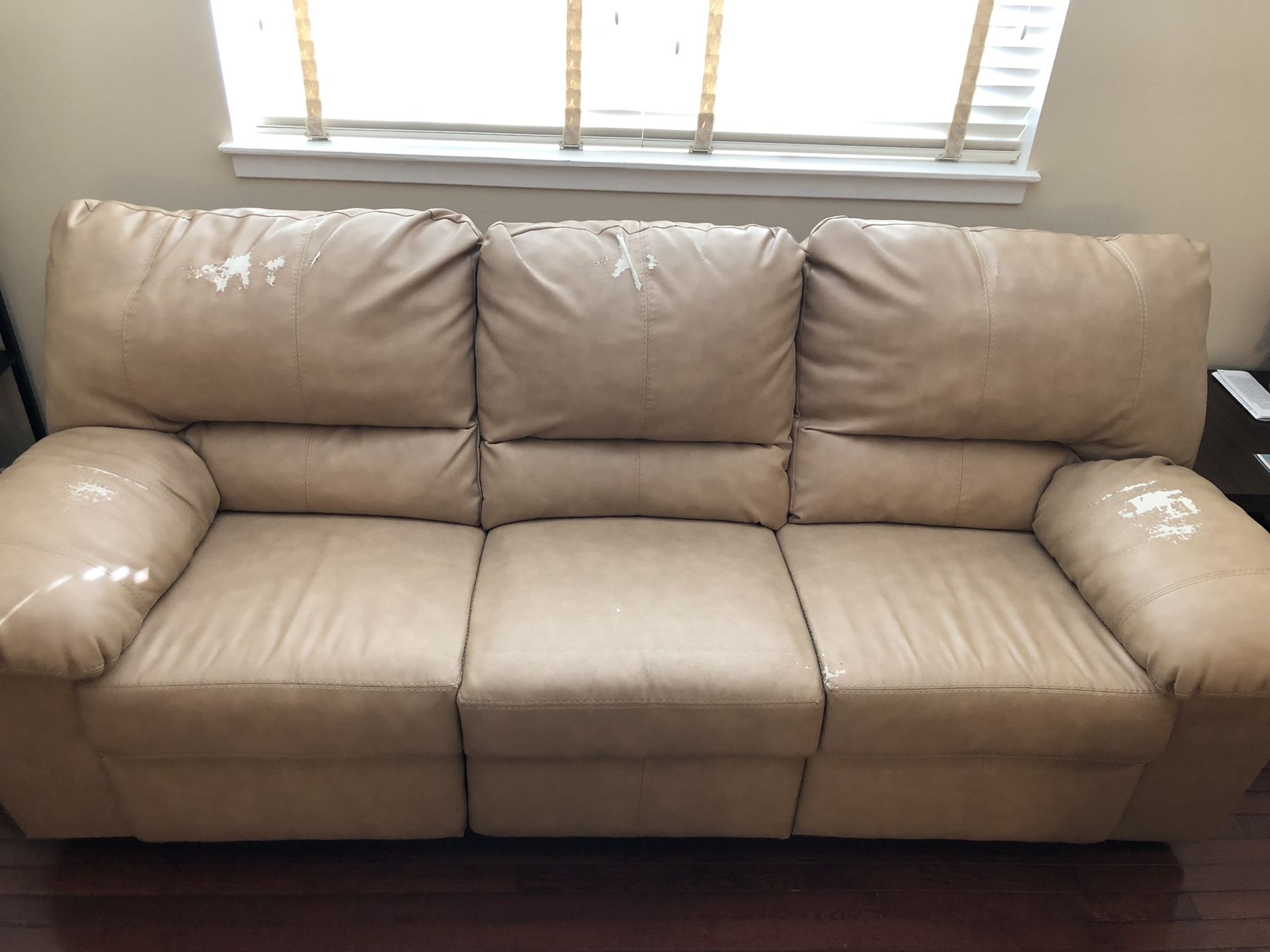 Faux Leather sofa set