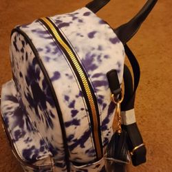 Ladies Tye-dye Backpack With Coin Purse 