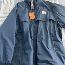 NY Giants Lined Windbreaker 