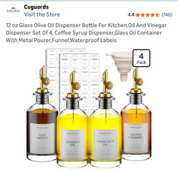 Oil and Vinegar Dispenser