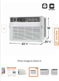 New 18,000 BTU Window AC unit 220 volt with wifi