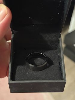 Black Matte Band Ring