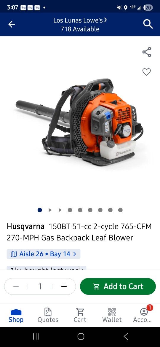 Backpack Leaf Blower
