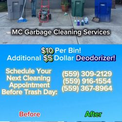 Cleaning Garage Cans