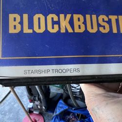 Original Vhs Tape Starship Troopers Blockbuster