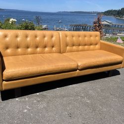 Room & Board 89” Leather Couch… Can Deliver