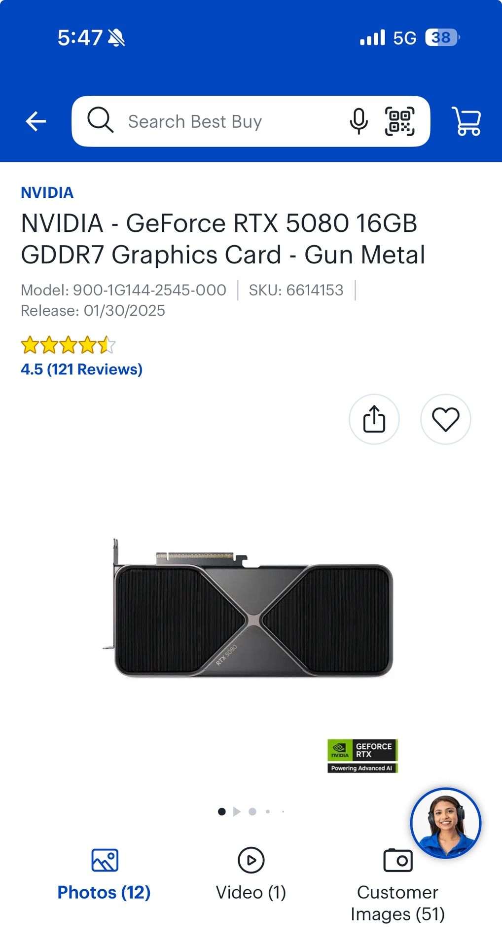 Nvidia RTX 5080 FE Founder’s Edition