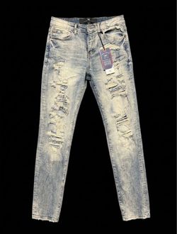 Jordan Craig Distressed Light Wash Jeans -size xs mens can fit size small mens