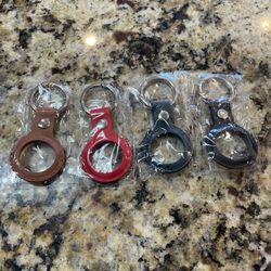 Leather Airtag Case for Apple AirTag, Keychain