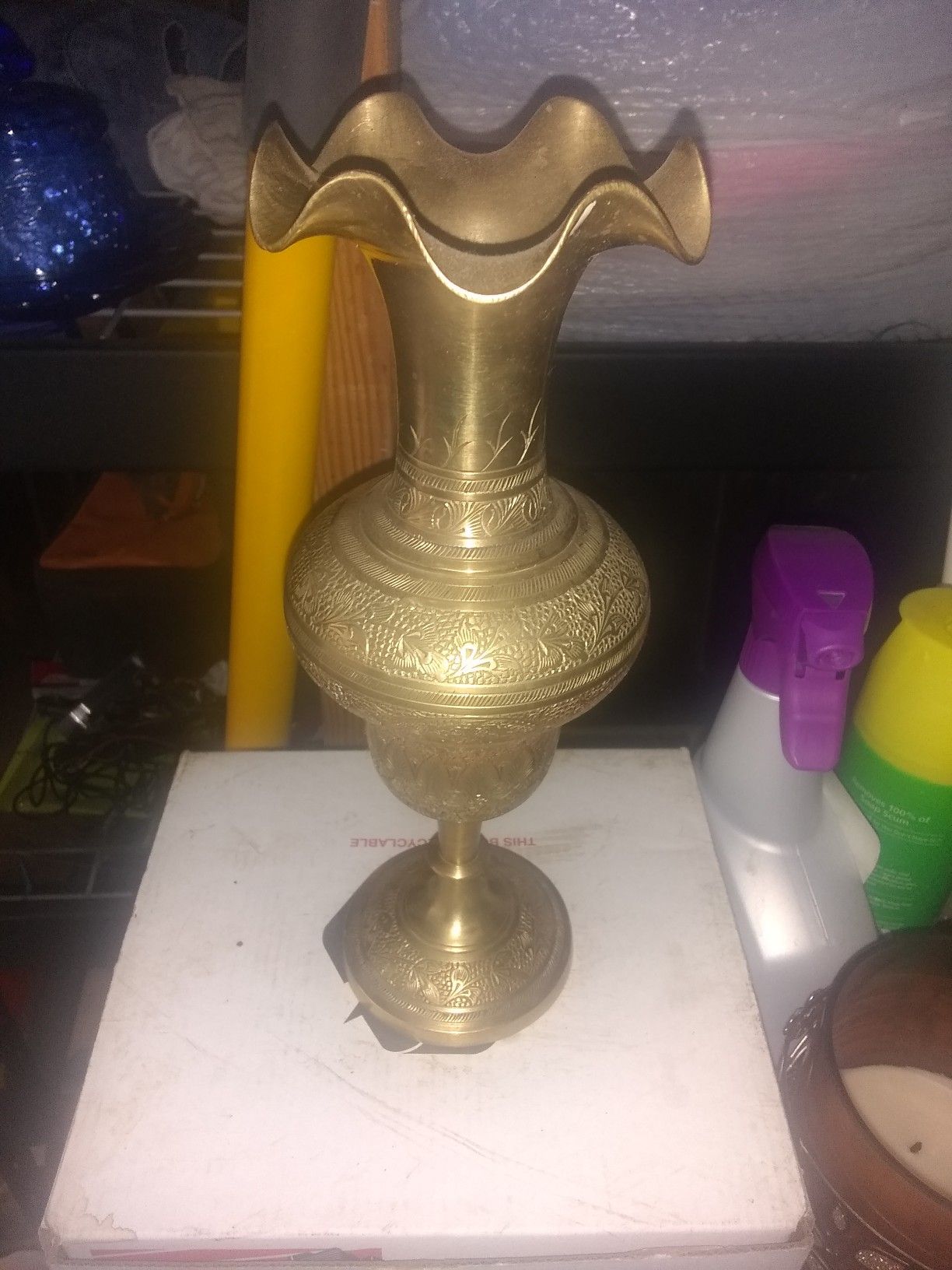 Brass vase