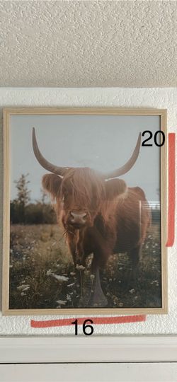 Framed Highland Cow Wall Art Print