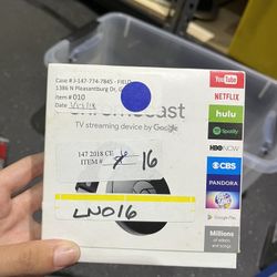 Google Chromecast  Media Streamer Black​