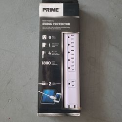 Brand New Surge Protector 6 Total Outlets 