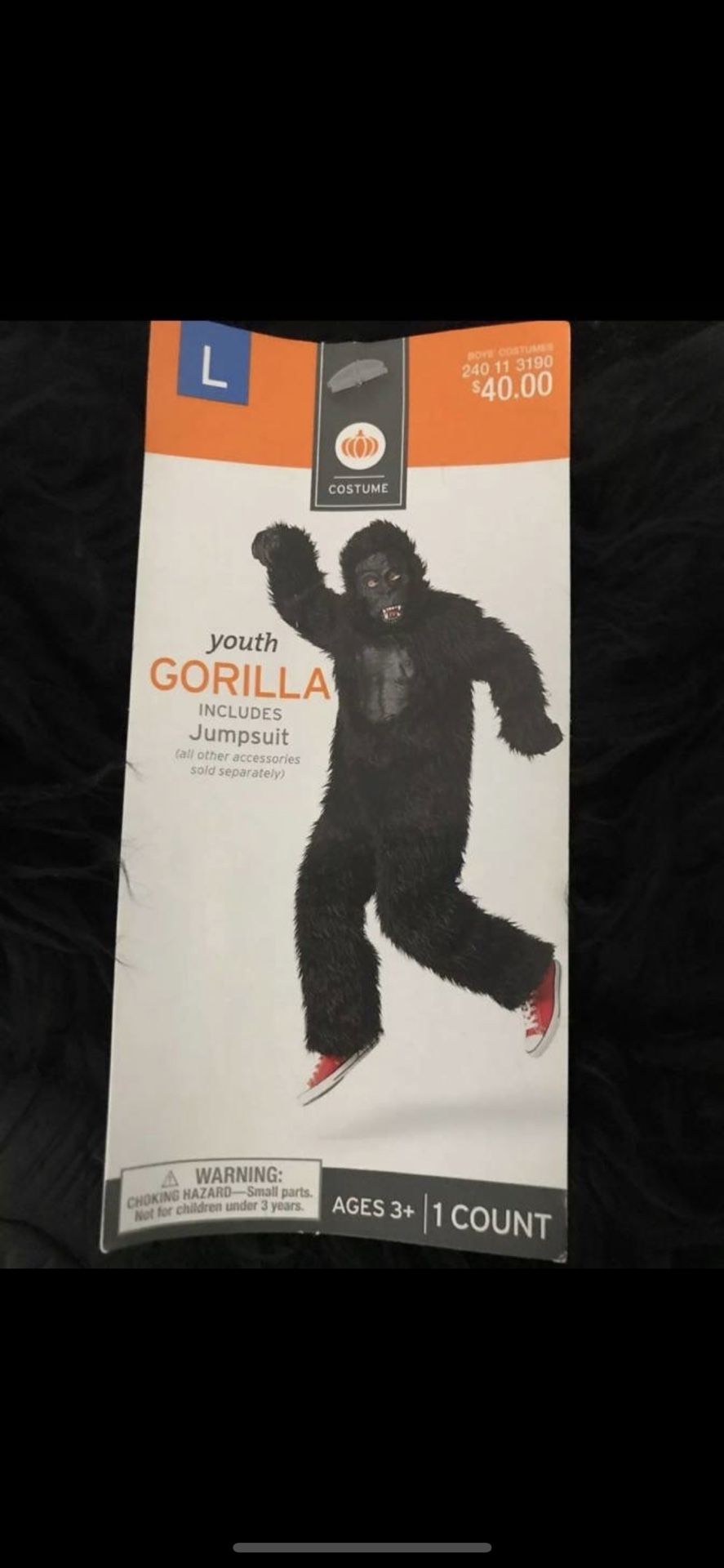 Gorilla Costume Youth Large