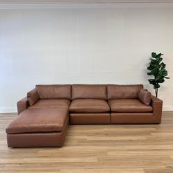 New Leather Cloud Couch Modular Sofa