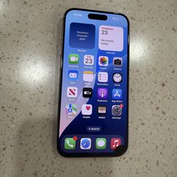 iPhone 15 pro 256gb factory unlocked battery 89%