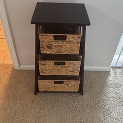 Wicker Basket Storage Tower 