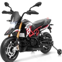 NEW! Tobbi 12V Aprilia Kids Motorcycle Dirt Bike Ride On Toy 