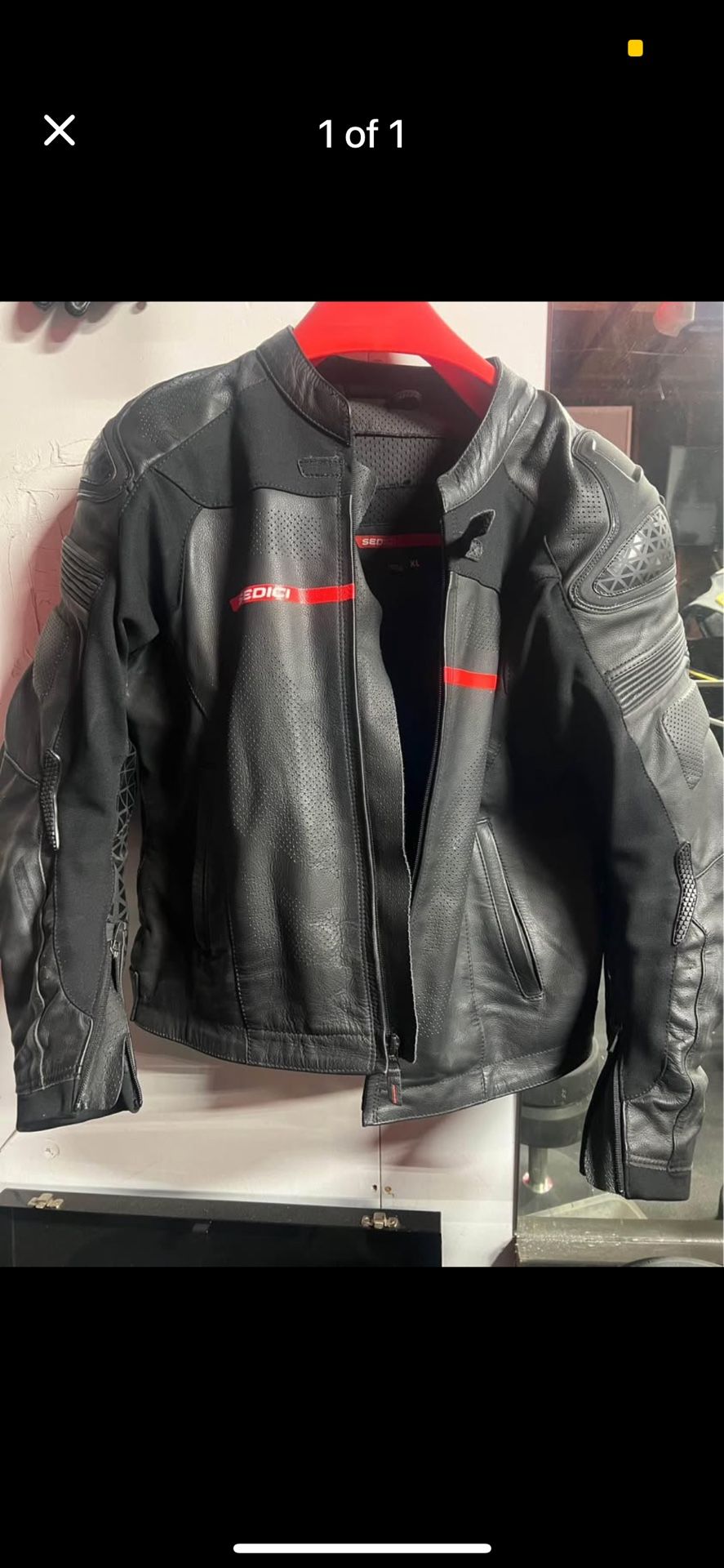 Sedici full leather jacket size:XL