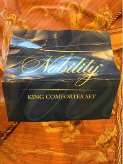 Nobility king comforter, set rust color