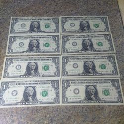 Consecutive/ Sequential Dollar Bill Lot