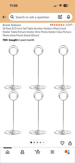 Table Number Holders