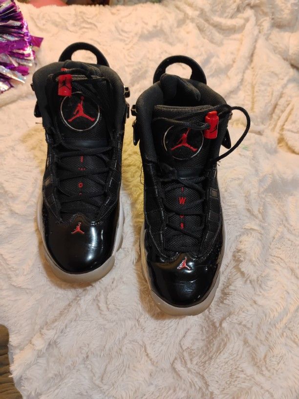 Black Air Jordans size 5.5 Y 