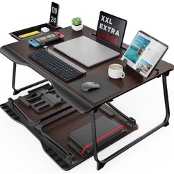 Laptop Desk for Bed, SAIJI XX-Large Foldable Bed Tray Table