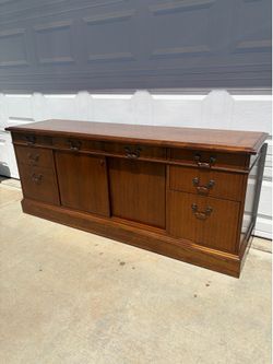 Wood, vintage credenza or cabinet