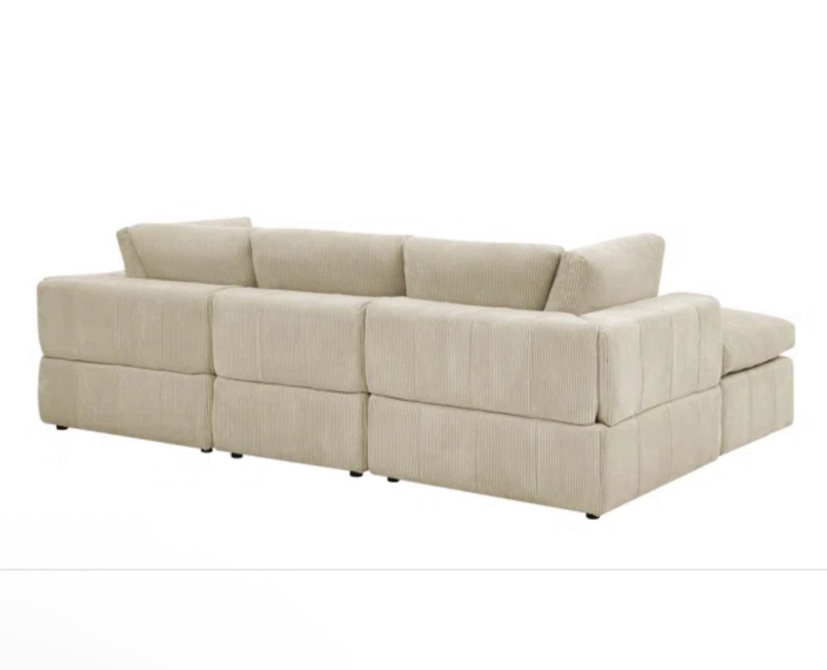 Beige 4 Piece Sectional