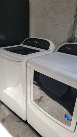 WHIRLPOOL HE CABRIO WASHER GAS DRYER SET WORKS GREAT CAN DELIVER ANYWHERE