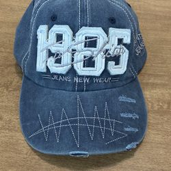 Baseball Cap Adjustable Mens Ladies Sun Summer Hat Denim BLUE