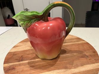 Vintage Ceramic Apple Pitcher