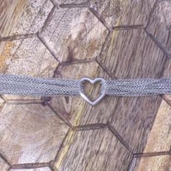 Authentic Tiffany & Co. Multi-strand Heart Bracelet