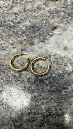 14k gold hoops