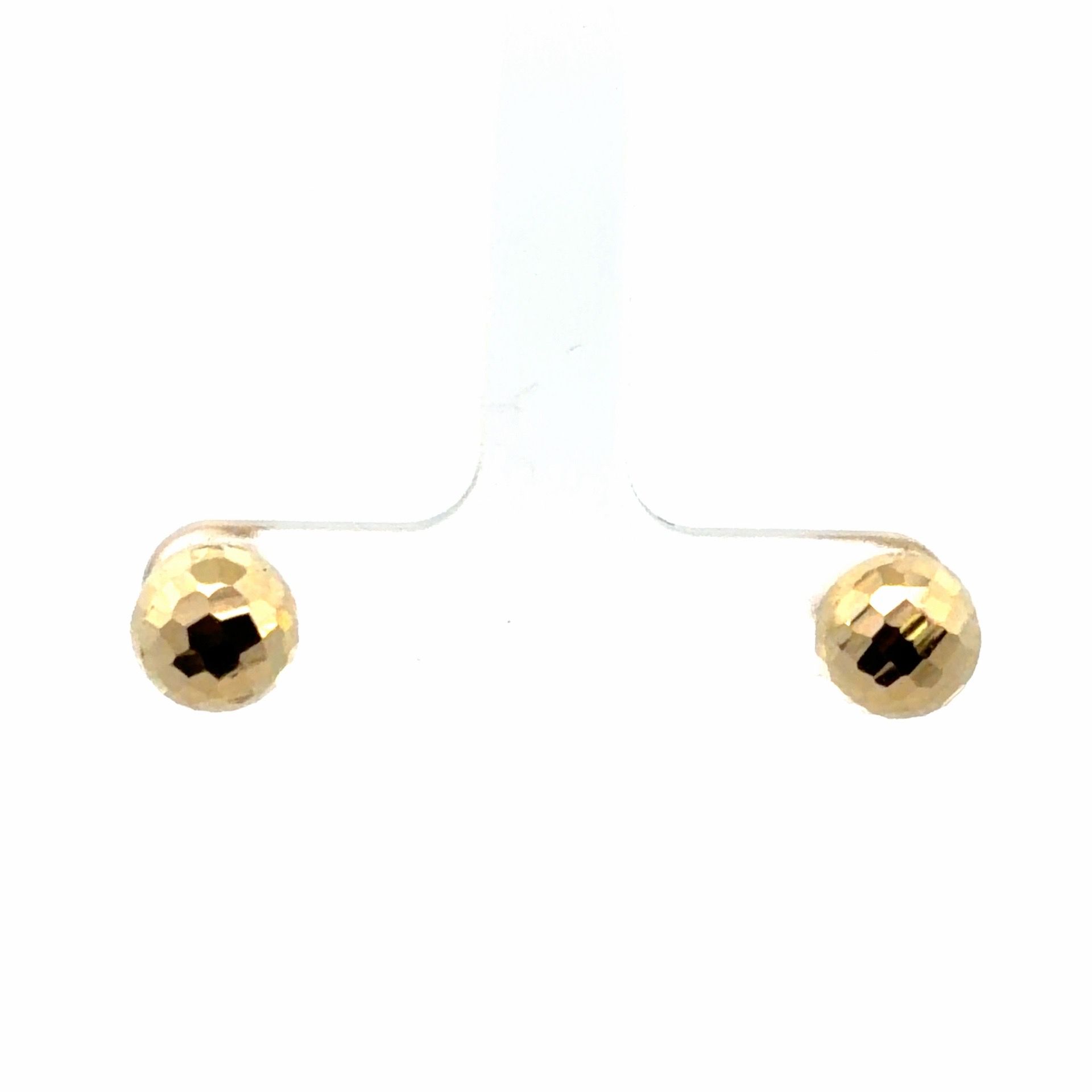 Woman’s Ladies 14k Yellow Gold Ball Stud Earrings GP3130955