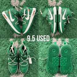 Nike Air Force 1 Mid Off-White Pine Green Size: 9.5