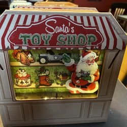 Mr. Christmas Illuminated Toy Shop Shadow Box 