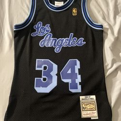 Mitchell & Ness #34 Shaquille O'Neal Los Angeles Lakers 1(contact info removed) Jersey Size small