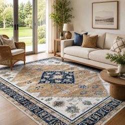 5*7 feet washable area rug