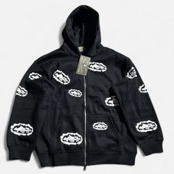 Corteiz x Denim Tears Island Wreath Zip Hoodie