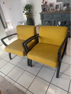 Pair of mid century modern chairs