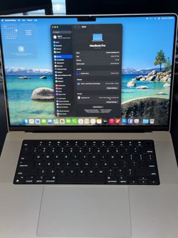 MacBook Pro 16 inch Silver M1 Max 32 GB RAM 1TB STORAGE