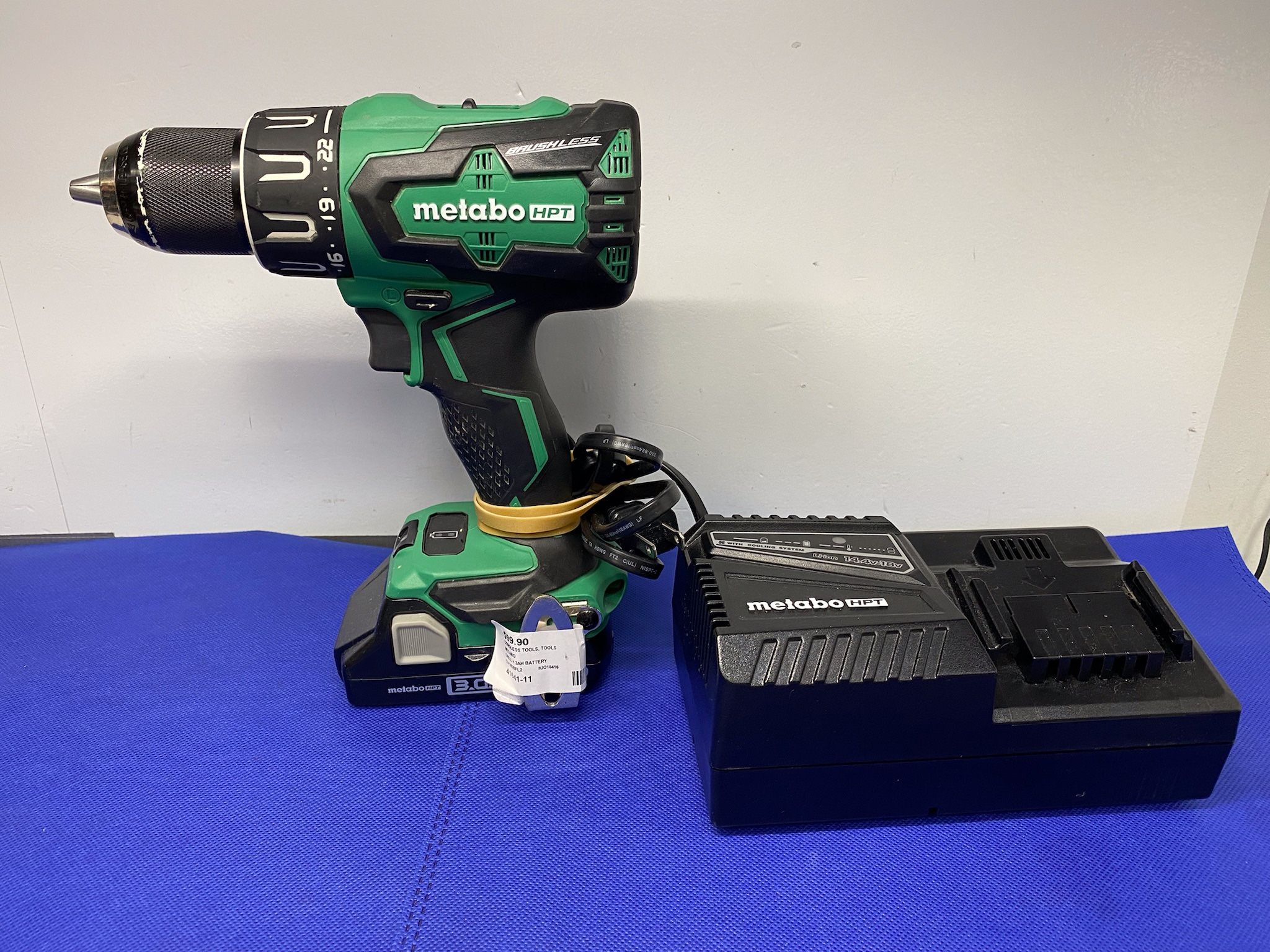 Metabo DV18DBFL2 Cordless Brushless Driver Drill W/3AH BATTERY+CHARGER