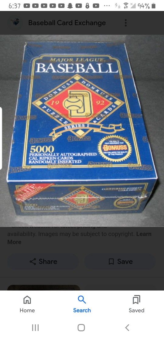 1992 Donruss Baseball Cards