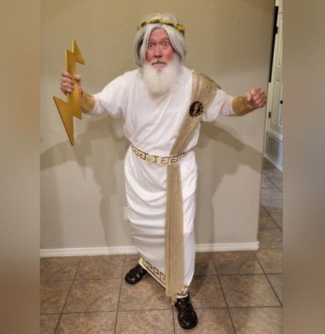 Halloween Zeus Costume Adult Size Large With Accessories