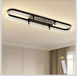 43 inch Modern Black LED Ceiling Light