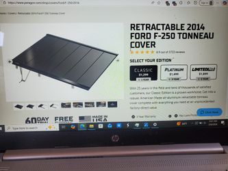 Retractable Bed Cover Tonneau Cover '99-'16 Ford Super Duty F-250 F-350 Long Bed 8'