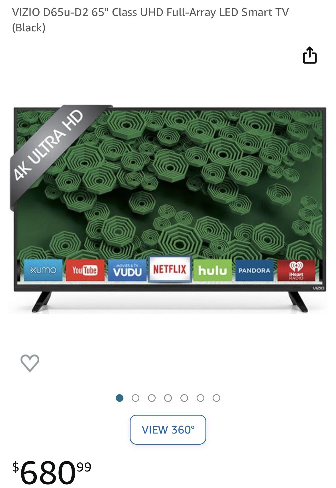 Vizio 65” Smart TV 220 for Sale in Visalia, CA OfferUp