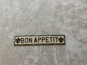 Parisian Bon Appetit Kitchen Sign